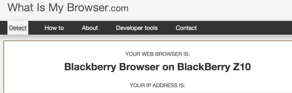 Blackberry Browser