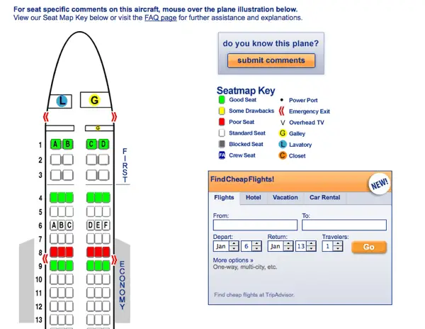 Booking your seat on a plane