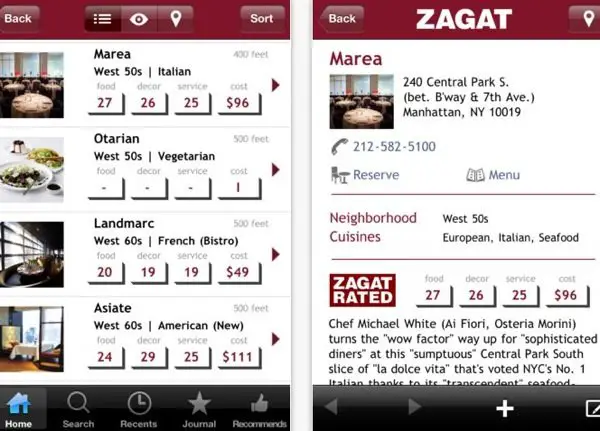 App Store  Zagat