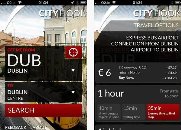 App Store  CityHook  Find the best way between airport and city centre