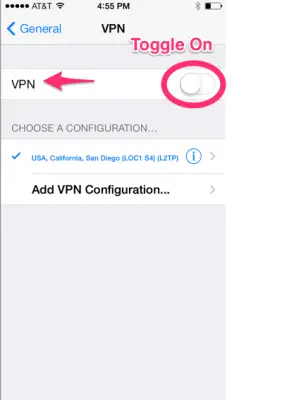 Set Up iPhone HMA VPN