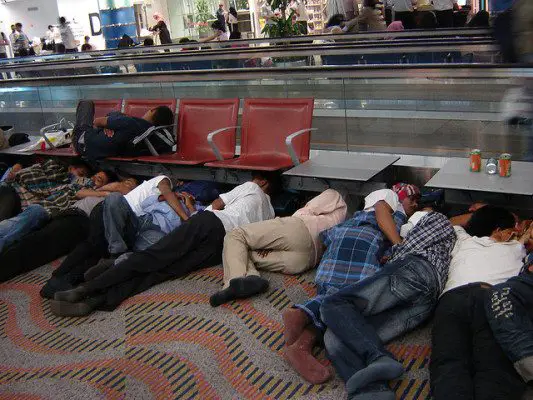 Sleeping at the Airport