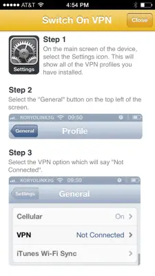 Set up HMA VPN iPhone