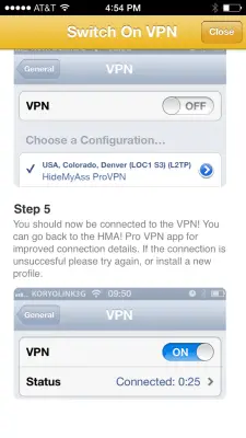 Setup HMA iPhone VPN