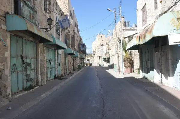 A street divided in Hebron