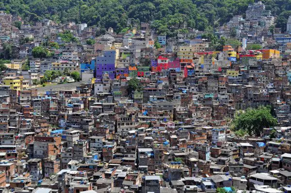 Brazilian favela in Rio de Janeiro