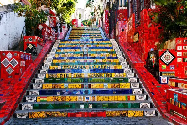 The stairway Selaron in Rio de Janeiro