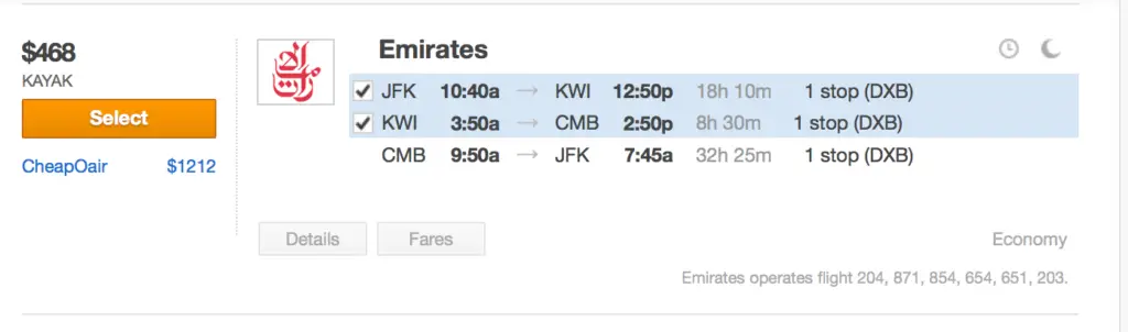 Flights to Sri Lanka