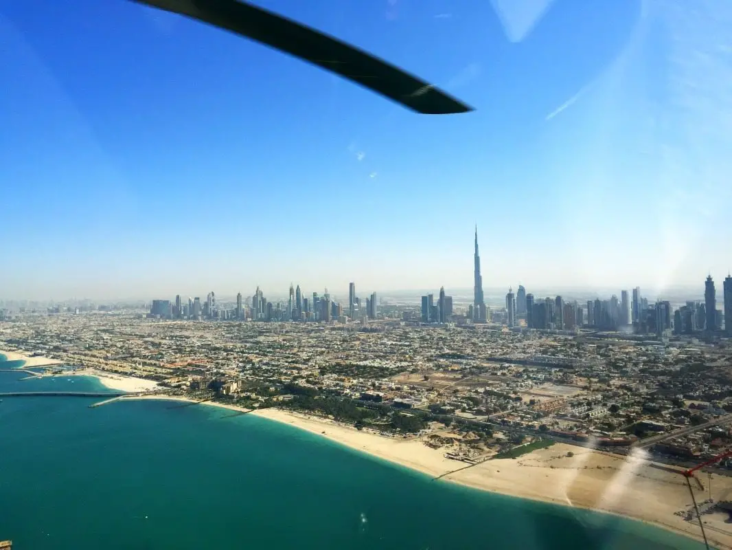 Дубай в конце ноября. Песчаная буря в Дубае. Dubai Helicopter Tour.