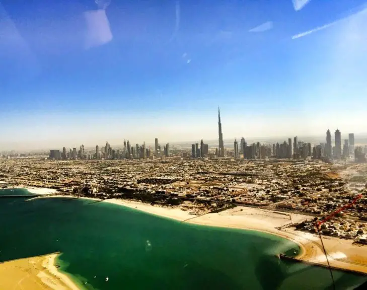 Dubai From the a Helicopter