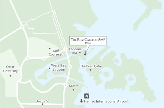  Ritz Carlton Doha Map