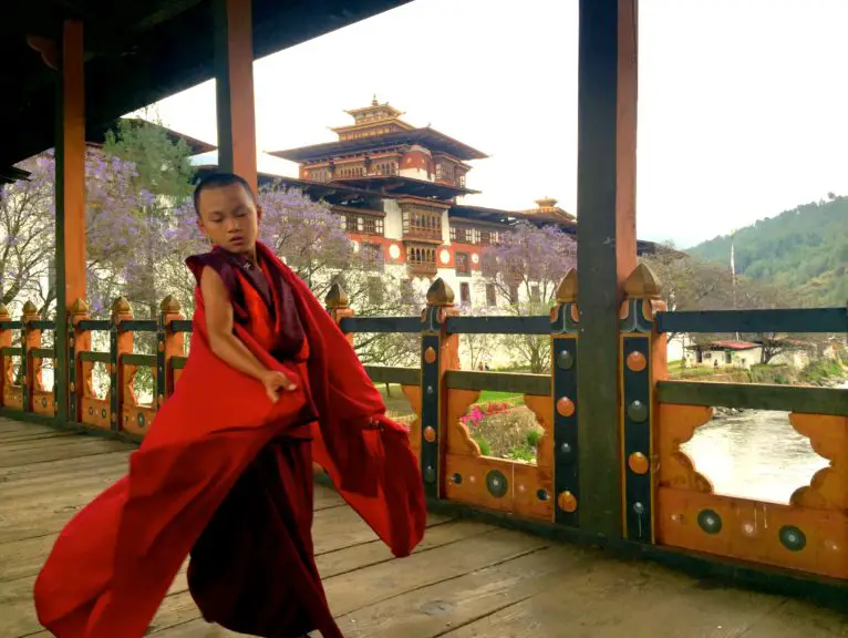Punakha dzong Monk Bhutan
