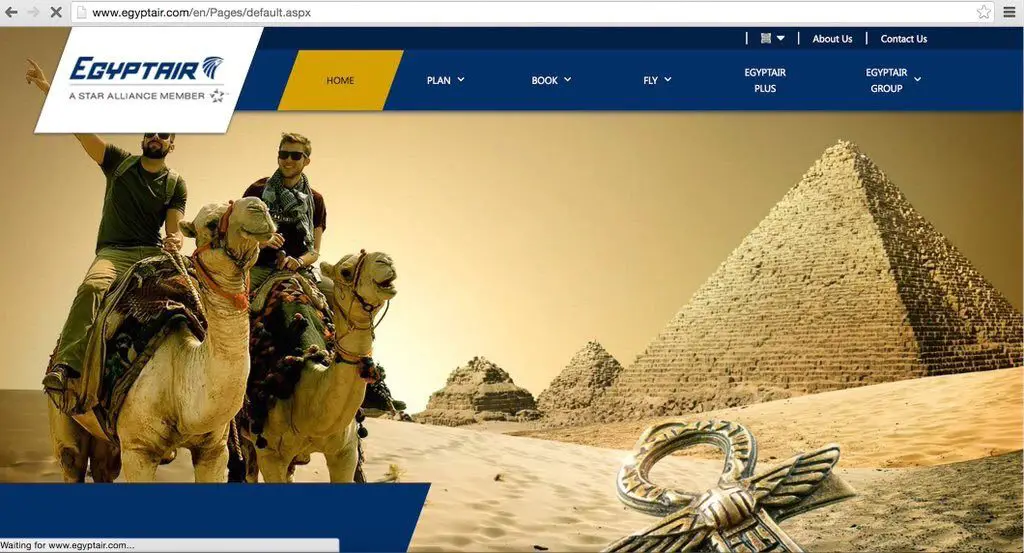 EgyptAir Homepage