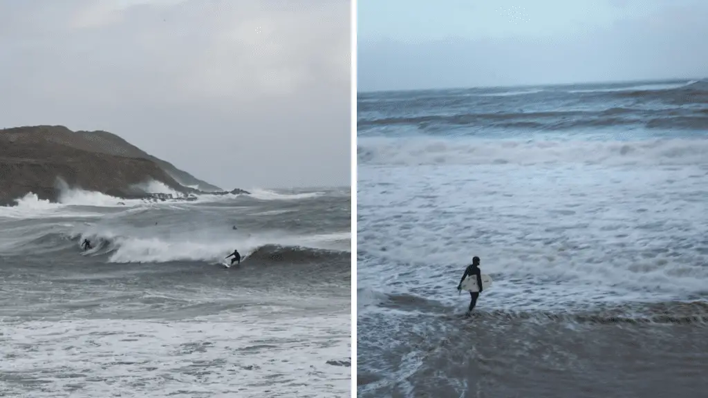 Surfing in Wales