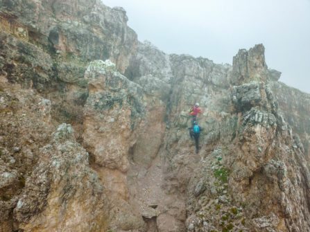 Climbing the Via Ferrata in Italy