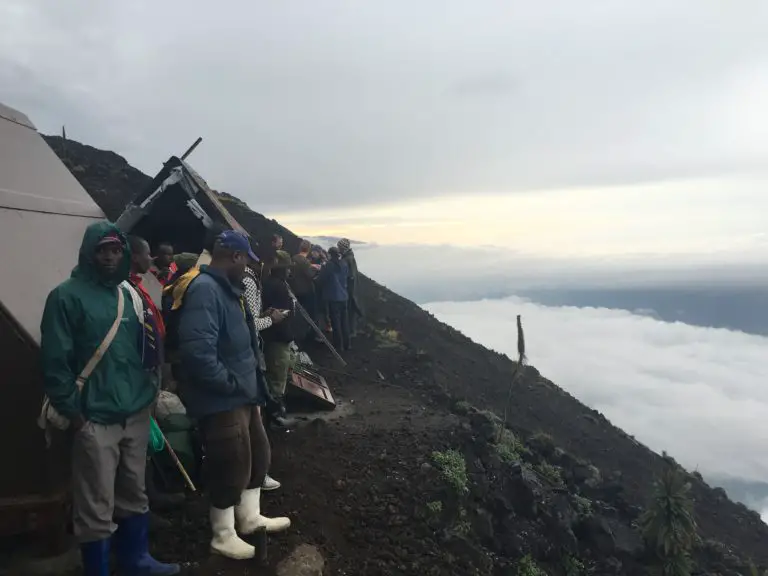 Sleeping at the Rim of an Active Volcano in DR Congo