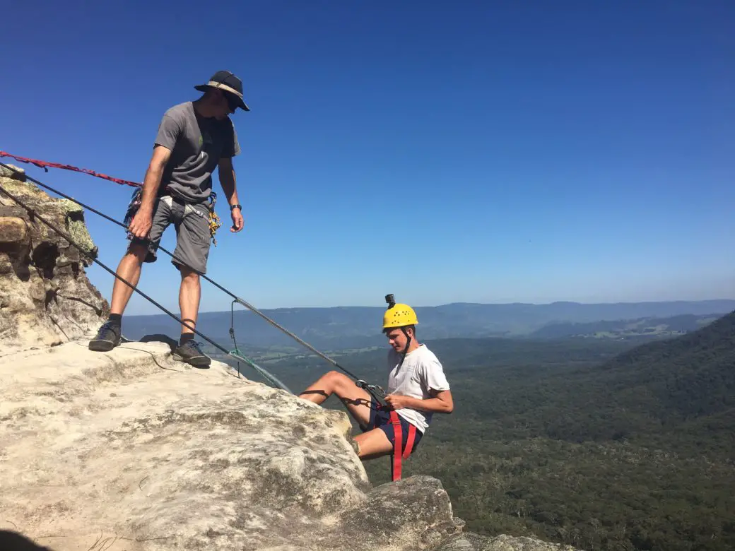 Abseiling in the Blue Mountains