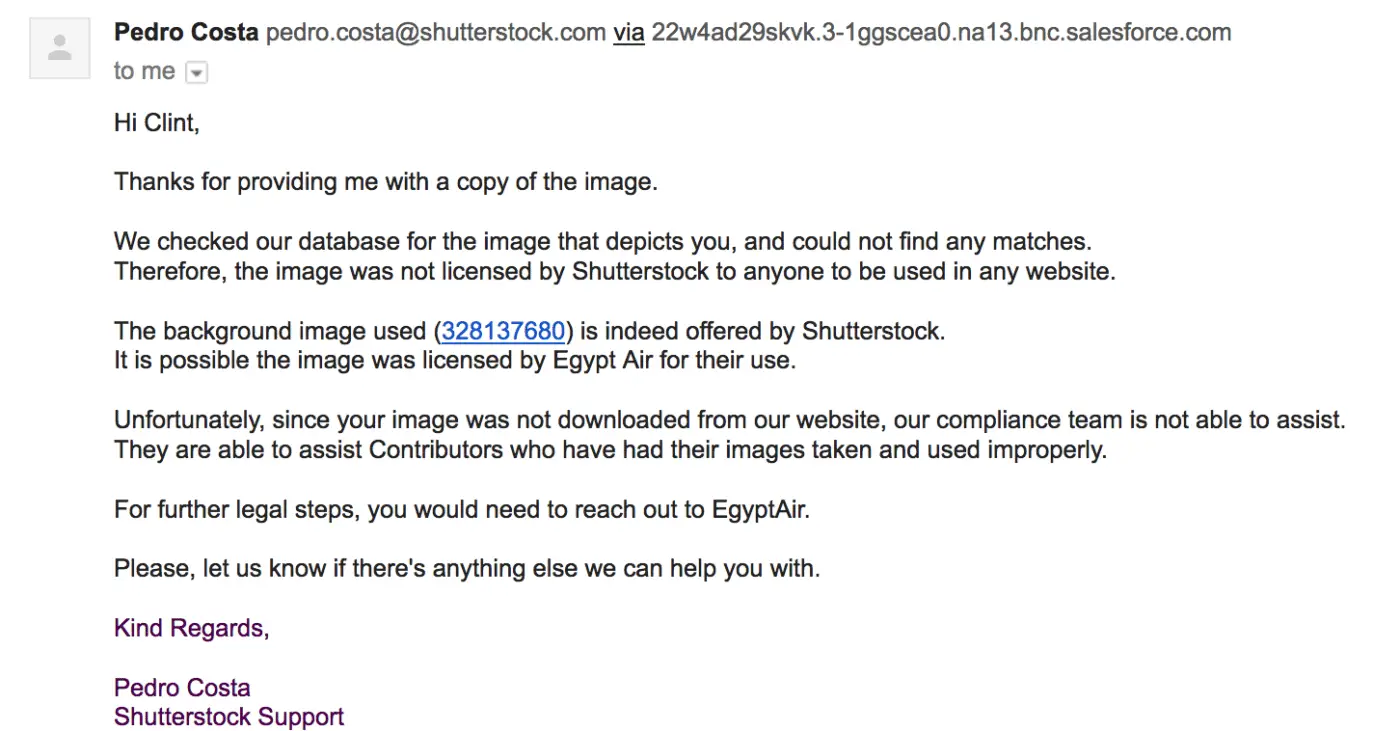 Shutterstock Email