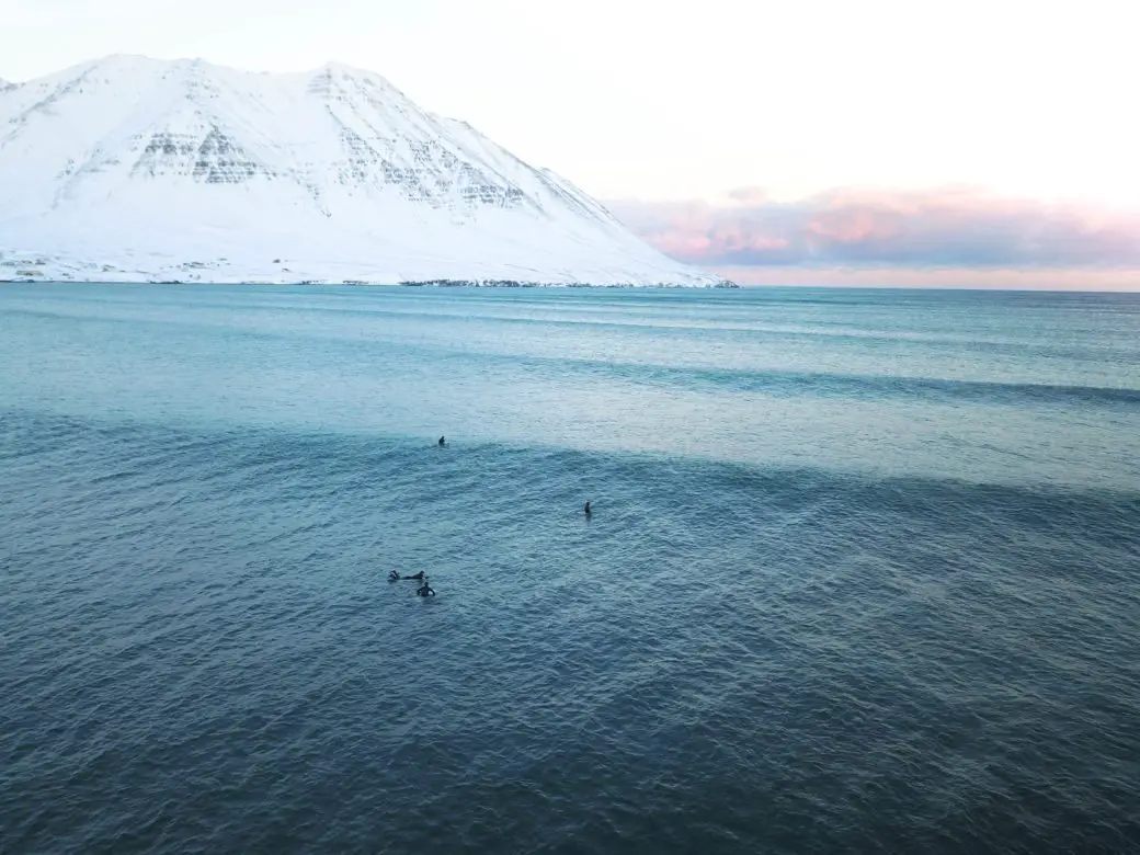 Surfing in Iceland