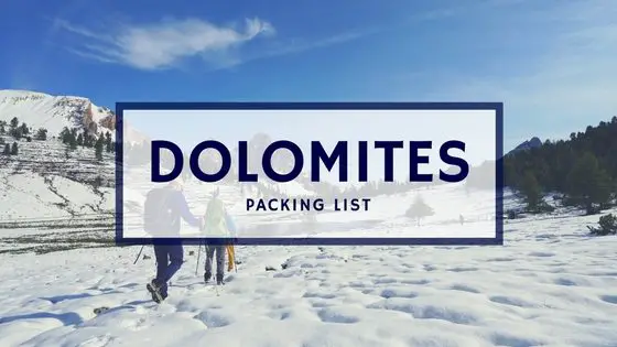 Packing List for Hiking the Dolomites