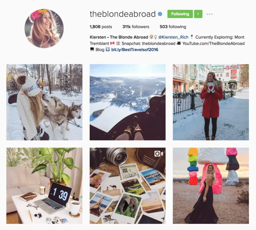 theblondeabroad instagram